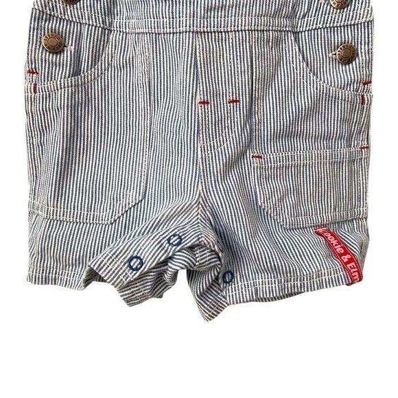 Vintage Sesame Street Striped Baby Overalls in Size 12 Months - Picture 5 of 8